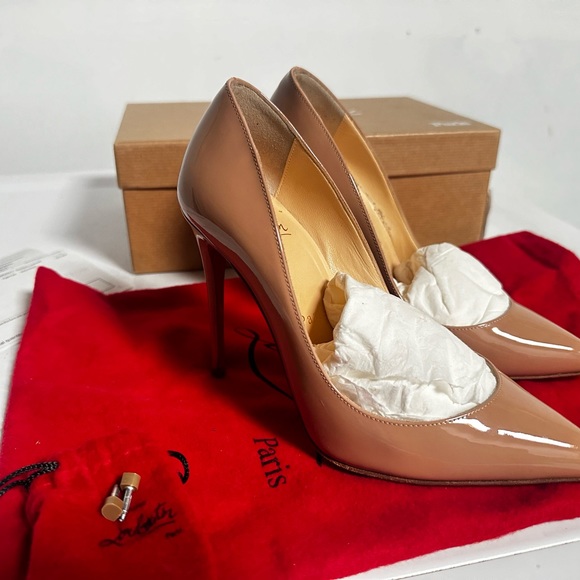 Christian Louboutin Shoes - Louboutin Nude patent leather 35